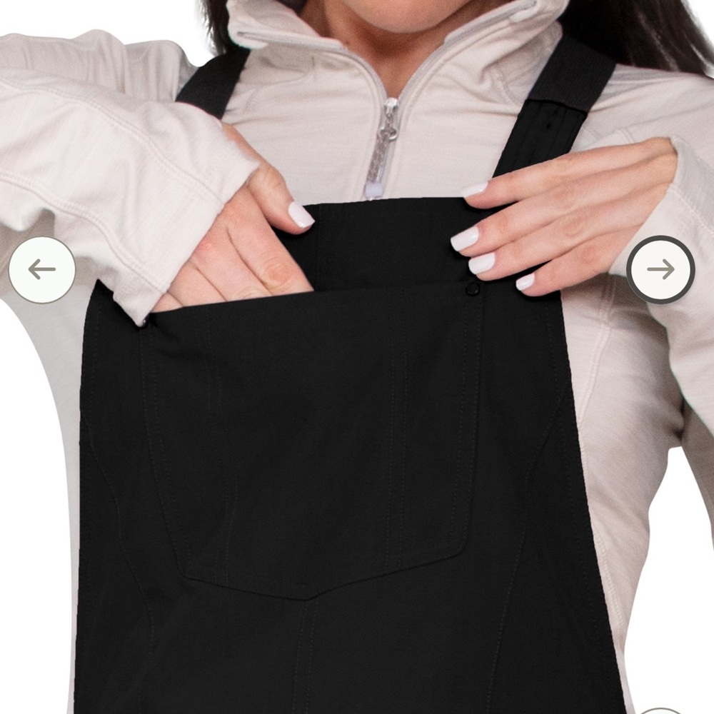 Obermeyer Malta Bib Ski Snow Bib Insulated Overalls in Black - Picture 14 of 16